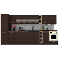 Bucatarie MARINA NEW 370 B Wenge / Decor 8548